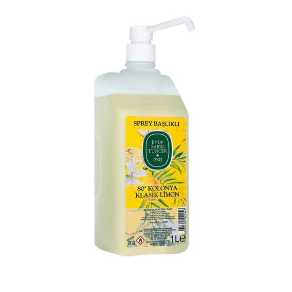 Eyüp Sabri Tuncer Eau de Cologne Citron 1000 ml avec Pulvérisateur