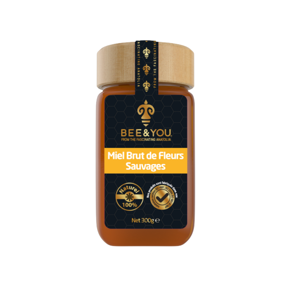 Design sans titre (11) Miel de Fleurs Sauvages 300 gr – Image 1