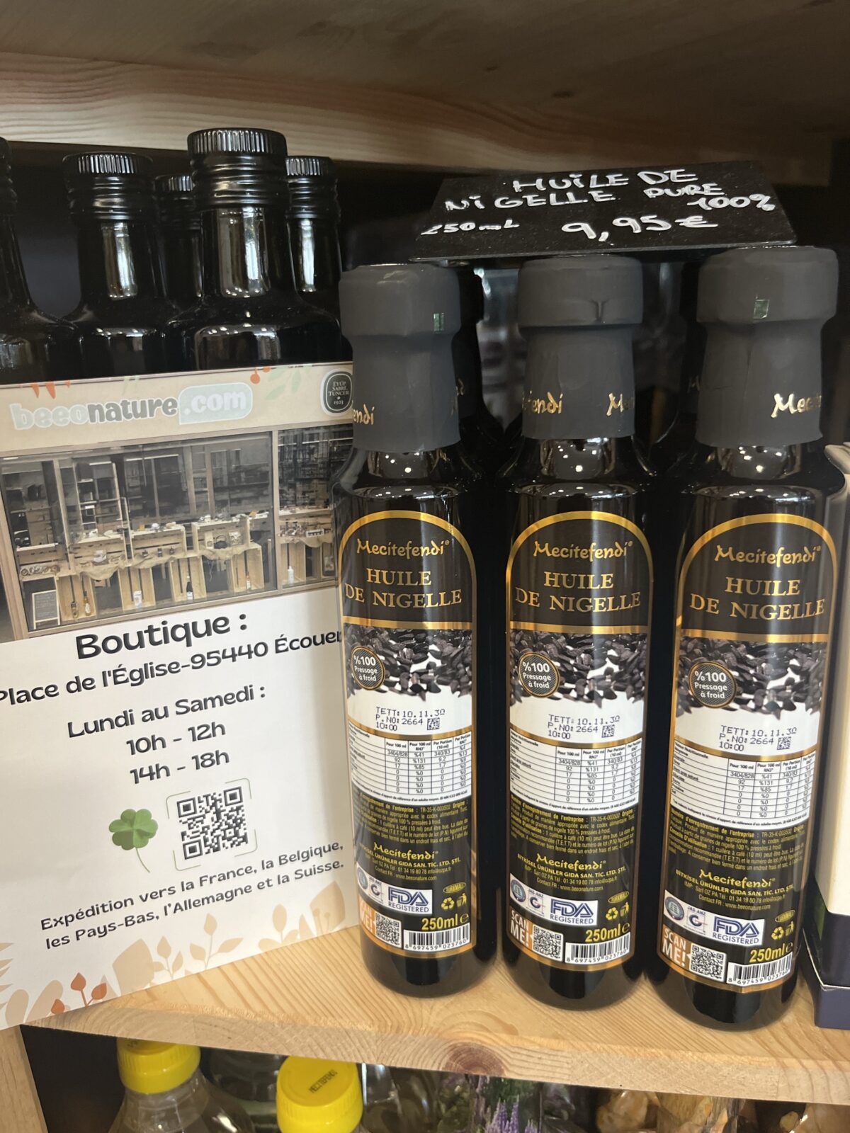 Huile de Nigelle Pure 100 % Pressée à Froid 250 ml – Image 2