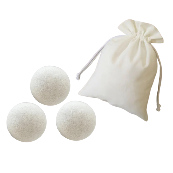 3 boules de séchage en laine balles de sèche linge