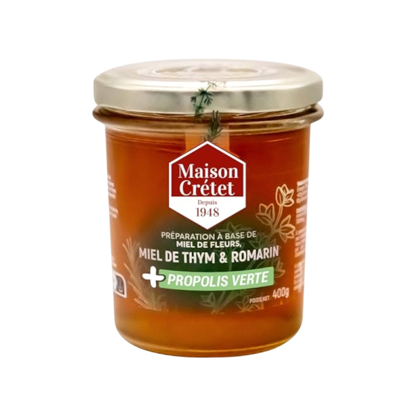 Maison Crétet Miel de Thym, Romarin et Propolis Verte