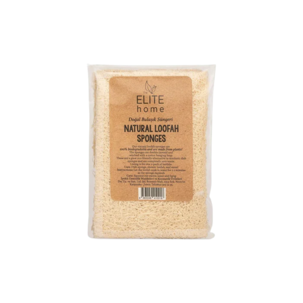 the elite home Éponges Loofah naturelle