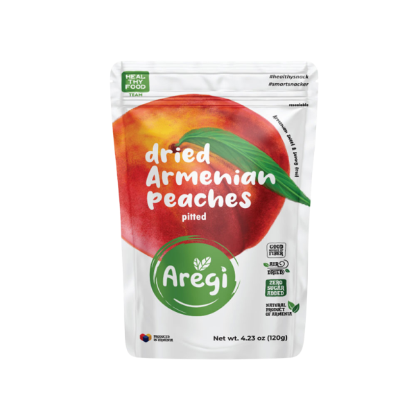 Aregi Pêches Séchées Dénoyautées 120 g