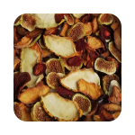 Mélange de Fruits Secs Naturels 180 g Prune, Melon, Fraise, Orange et Figue Séchée