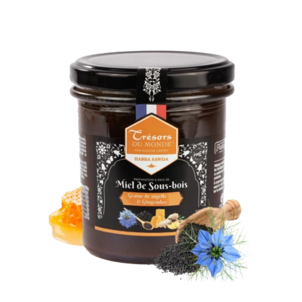 Miel au Gingembre et à la Nigelle 400 g