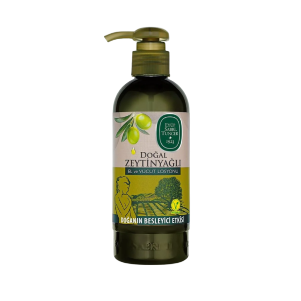 Eyüp Sabri Tuncer Lotion Mains & Corps à l’Huile d’Olive 250 ml – Après Soleil, Soin naturel pour une peau douce et hydratée