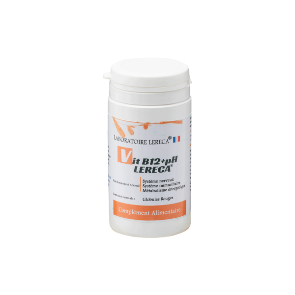 LERECA® Vitamine B12+pH – Soutien Naturel de l’Énergie et des Fonctions Vitales 60 Gélules
