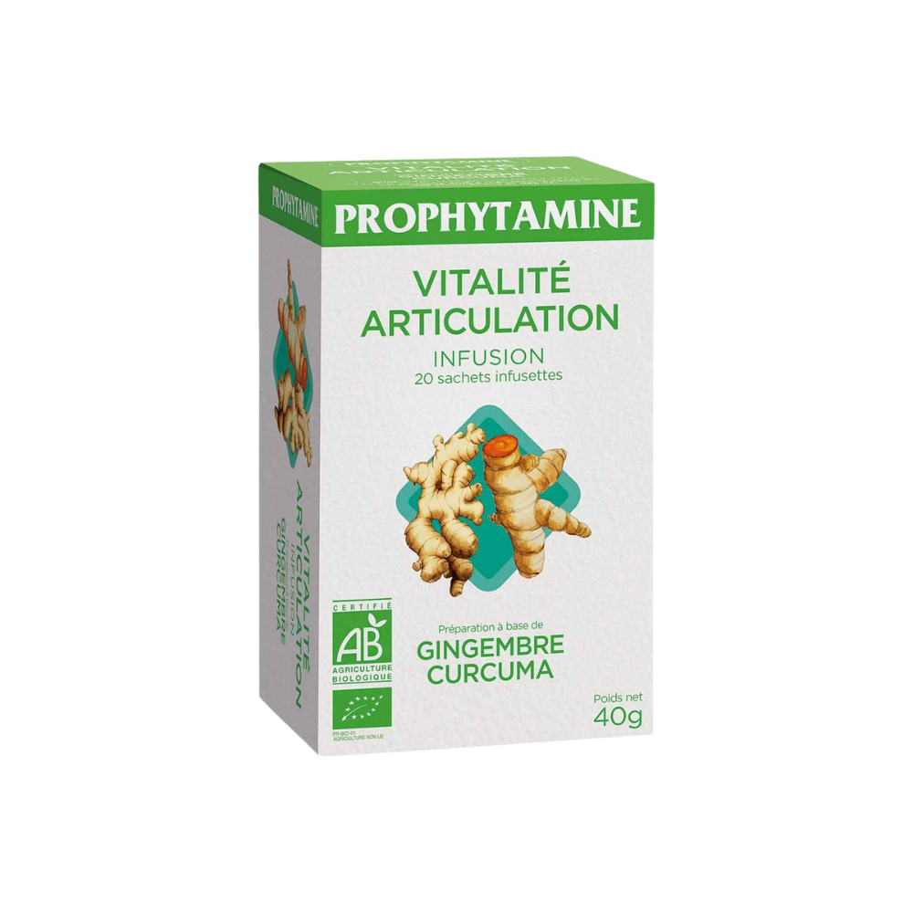 Prophytamine Infusion Vitalité & Articulation Bio – 20 Sachets x 1,5 g Prophytamine Infusion Vitalité & Articulation Bio – 20 Sachets x 1,5 g