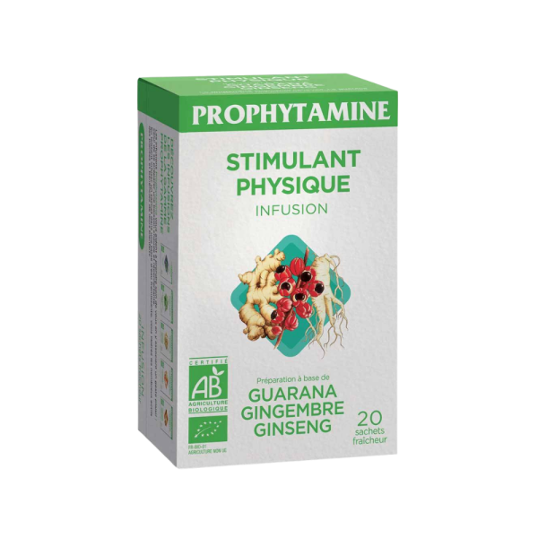 prophytamine Infusion Stimulant Physique Racines Bio 20 Sachets